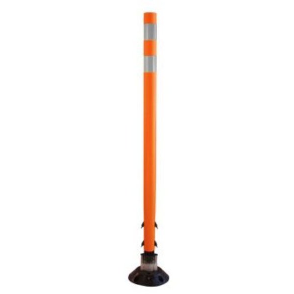 Accuform TRAFFIC DELINEATOR POSTS WITH FBS111ORWT FBS111ORWT